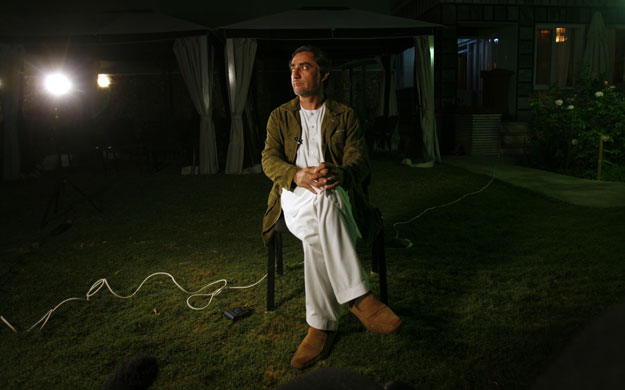 9 September 2009: Kabul, Afghanistan: Abdullah Abdullah during an interview at his home