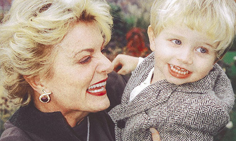 Suzanne Wright with her grandson