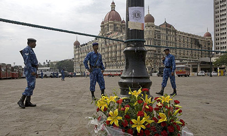 Police outside Taj Mahal hotel