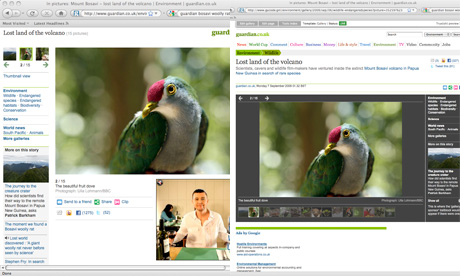 Before (left) and after: our new picture galleries