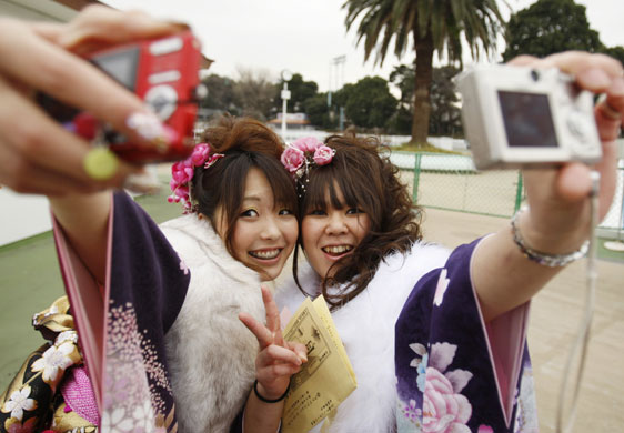 24 hours in pictures: Japanese women celebrate Coming of Age Day