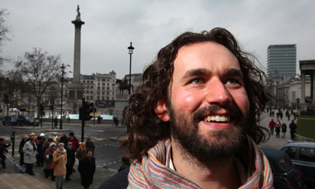 Actor James Burke-Dunsmore who will play Jesus in a Passion play in Trafalgar Square on Good Friday