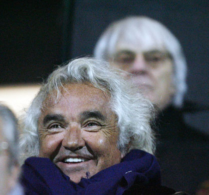 FA Cup 3rd Round: Briatore and Ecclestone before their FA Cup Third Round replay
