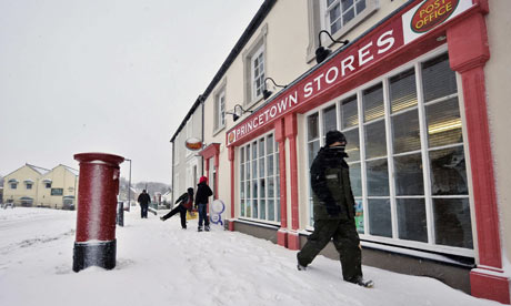 Snow at Princetown in Devon