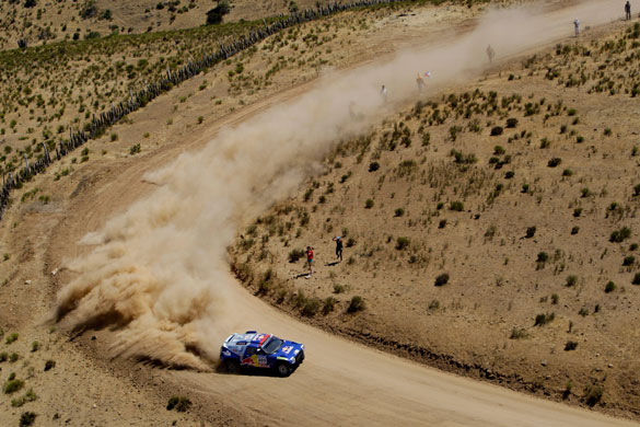 24sport: Mark Miller & Ralph Pitchfor during stage 10 of the 2010 Dakar Rally