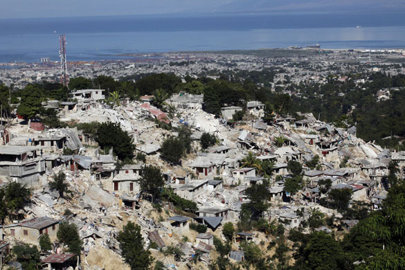 haiti update 3: A view of the Canape-Vert area after an earthquake in Port-au-Prince