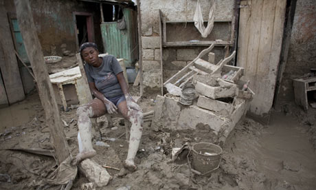 Aftermath of flood in Haiti in 2008