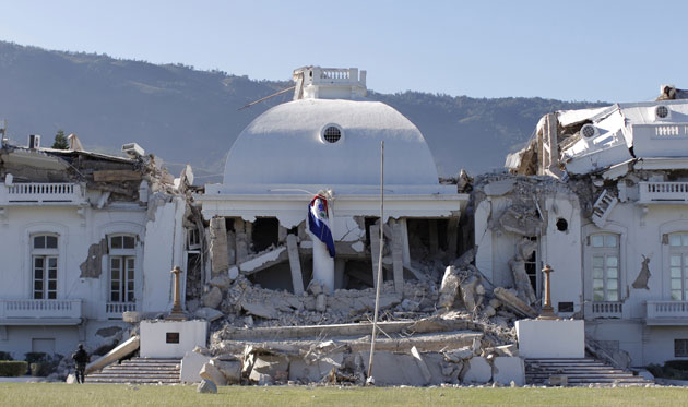 Eyewitness: The badly damaged presidential palace after an earthquake in Port-au-Prince