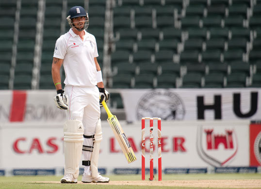 Sth Africa v Eng 4th Test: Kevin Pietersen leaves the field after being caught out by Wayne Parnell 