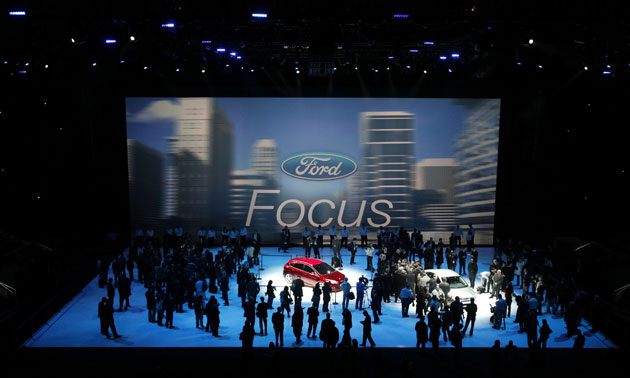 Week in Business: The new Ford Focus car on display at the Auto Show in Detroit