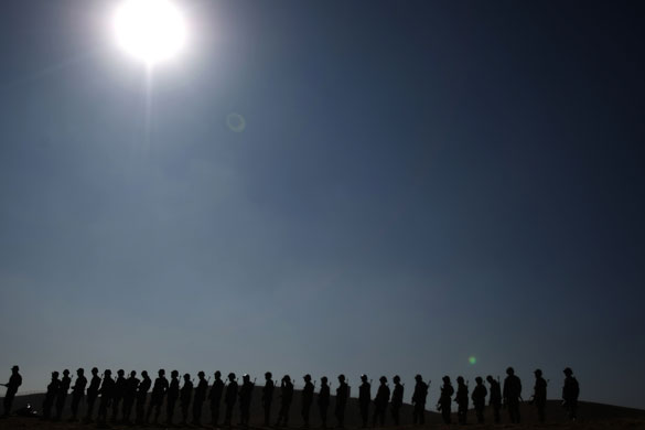 24 hours in pictures: Kabul, Afghanistan: Afghan National Army (ANA) trainee officers