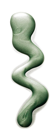 Lauren Luke goes green: Green make-up, Gosh nail lacquer