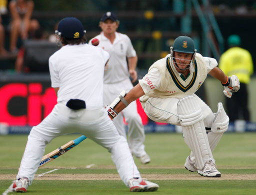 south africa test: Graeme Smith batting against England