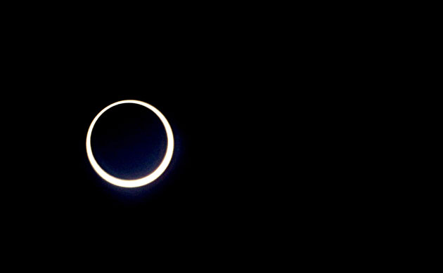 solar eclipse: solar eclipse is seen formed over the skies in India