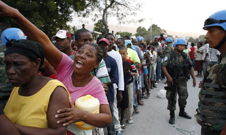 UN queue food haiti