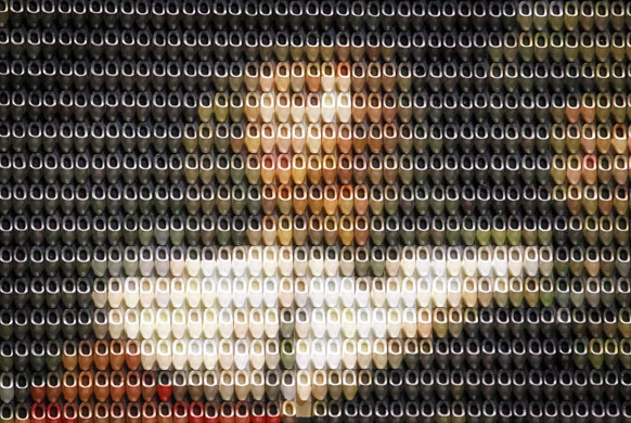 24 Hours in Pictures: 30,000 miniature clogs represent Rembrandt's famous painting 'Nightwatch'