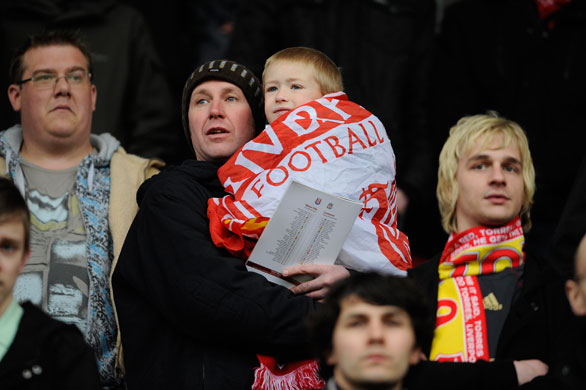 Stoke v Liverpool: Anxious looking Liverpool's fans before the game