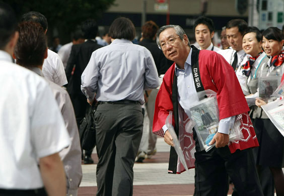 Japan Airlines: September 2009: Japan Airlines president Haruka Nishimatsu 