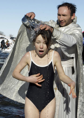 Orthodox Epiphany : Epiphany celebration in Kyrgyzstan