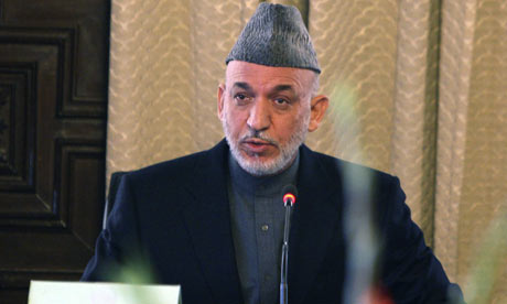 Afghanistan's President Hamid Karzai swears in his new cabinet in Kabul