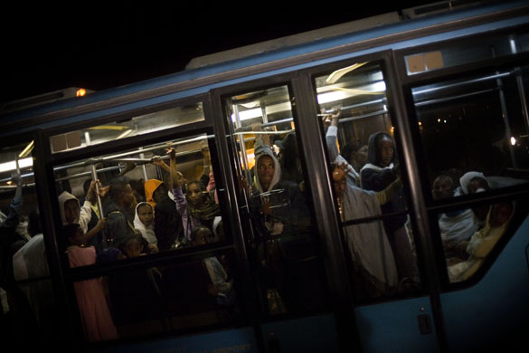 24 hours in pictures: Tel Aviv, Israel: Members of the Falash Mura
