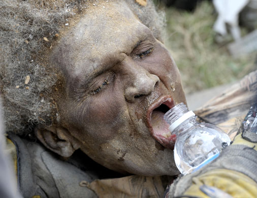 haiti aftermath: survivor rescued a week after quake in haiti