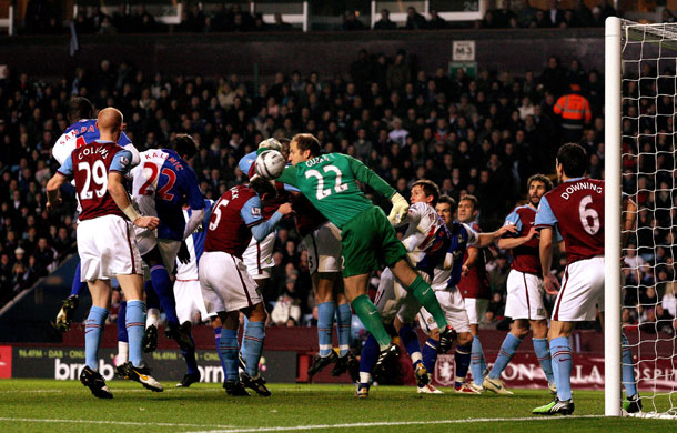 Wednesday Footie: Kalinic scores the opening goal for Blackburn Rovers at Villa Park