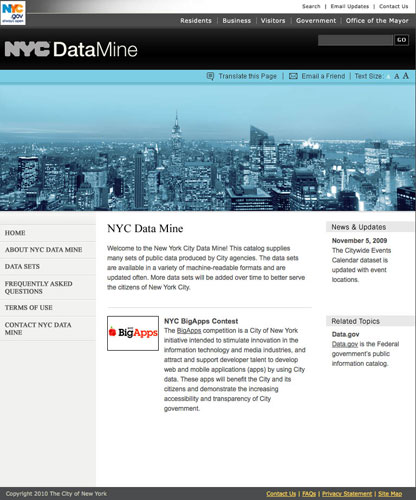 Official government data: New York data