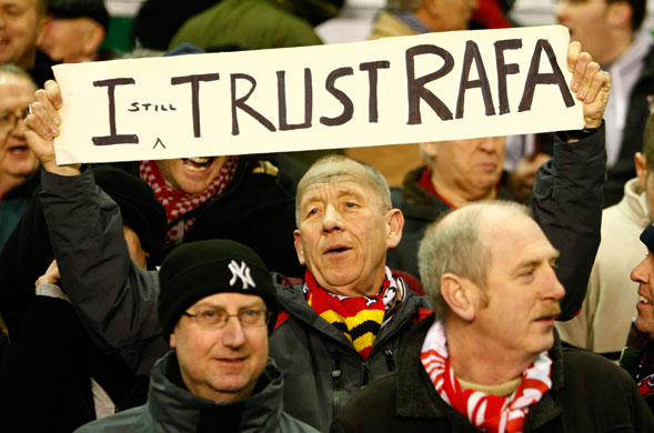 Wednesday Footie: The Liverpool fans are still behind their manager 