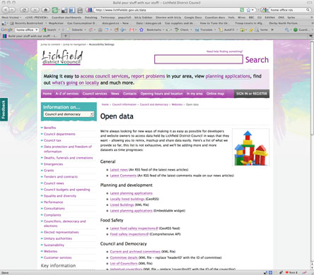 Government data: Lichfield