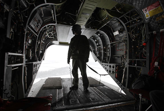 Week in Business: A member of the RAF travels in a new Chinook MK3 
