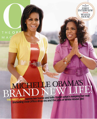 Michelle Obama: Michelle Obama and Oprah Winfrey on the cover of 'O, The Oprah Magazine'