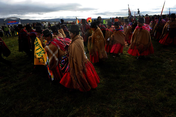 24 hours in pictures: Tiahuanaco, Bolivia: Indigenous