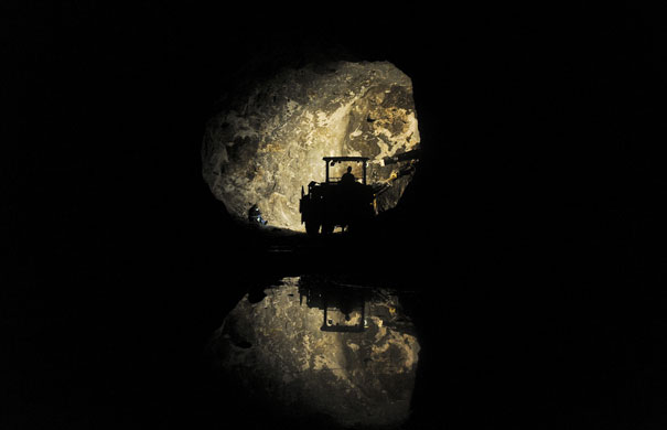 24 hours in pictures: Kosovo: Albanian miners work in the Stari Trg Trepca mine