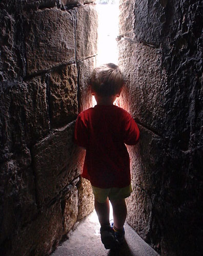 In Pictures: Freedom: boy in castle