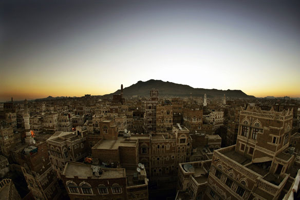 Yemen : A general view of the city of Sana'a 