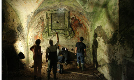 Chapel at water source for Aqua Traiana 