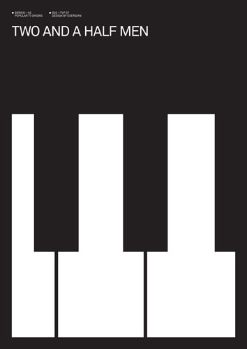 Exergian: Two and a Half Men poster created by Albert Exergian