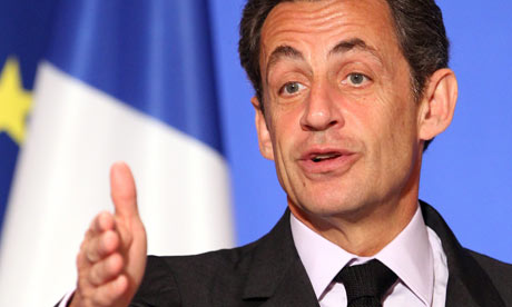Nicolas Sarkozy faced the publi...