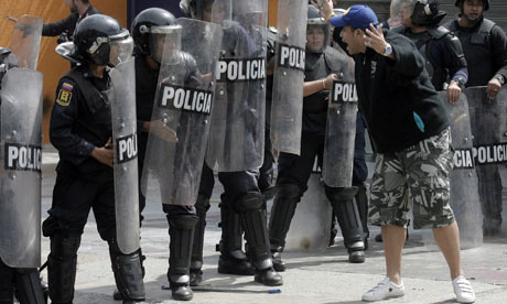 Protesters in Venezuela