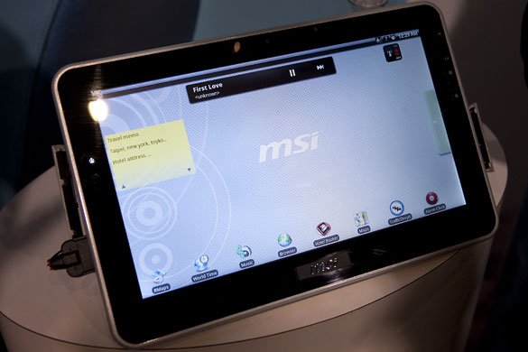 Tablet computers: 2010 e-book touchscreen tablet computer CES 2010