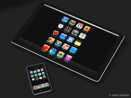 tablet gallery: Concept of the new tablet computer by apple called itablet or islate