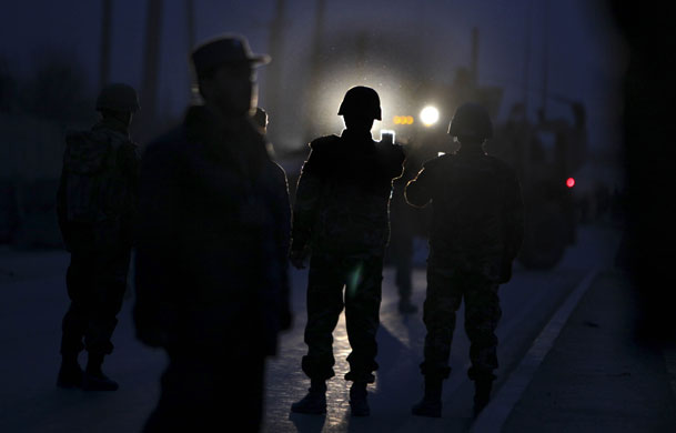 24 hours : the site of explosion in Kabul, Afghanistan