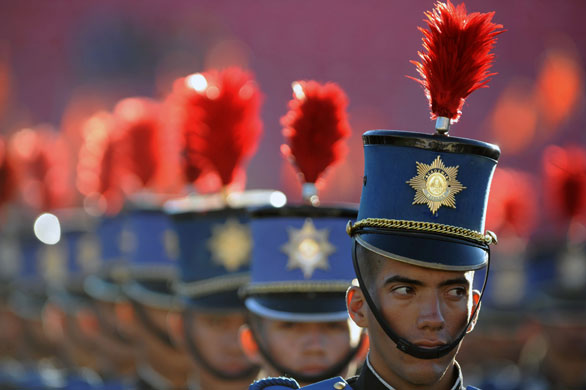 24 hours in pictures: Tegucigalpa, Honduras: Cadets of the Francisco Morazan Military Academy