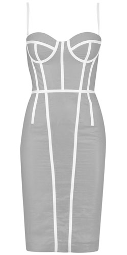 Key trends: undies: Grey dress