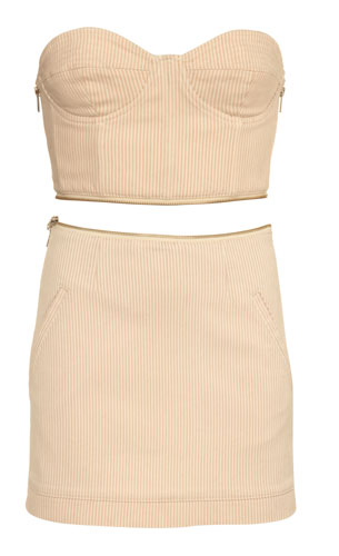 Key trends: undies: Bra top and skirt