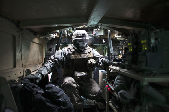 24 hours in pictures: Pech Valley, Afghanistan: Marine turret gunner