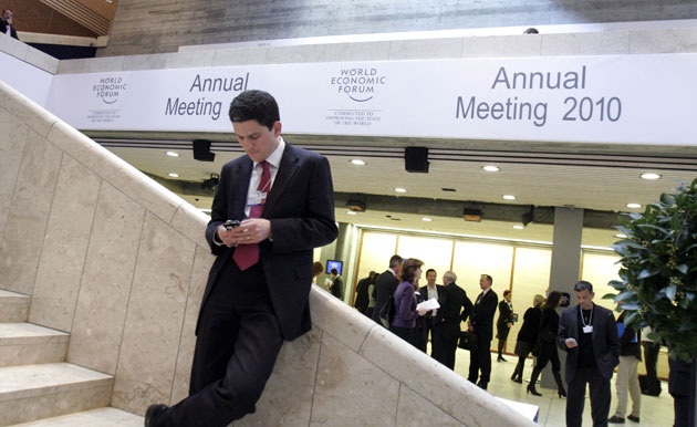 Davos: Miliband