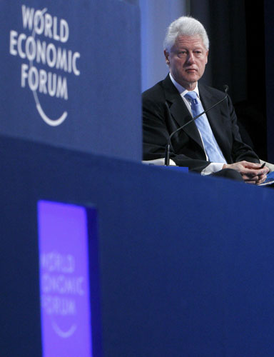 Davos: Clinton