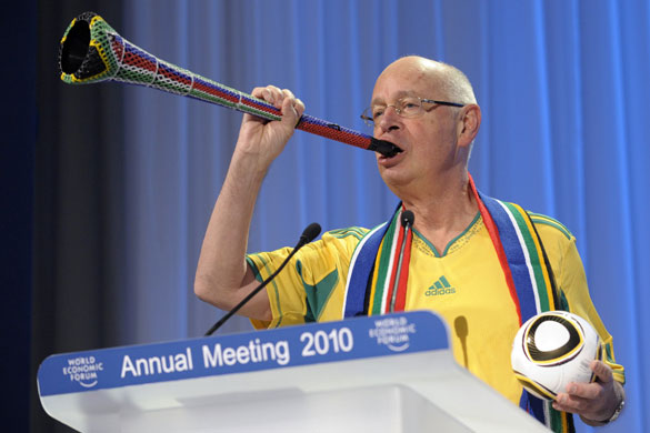 Davos update: Klaus Schwab, founder and president of the World Economic Forum